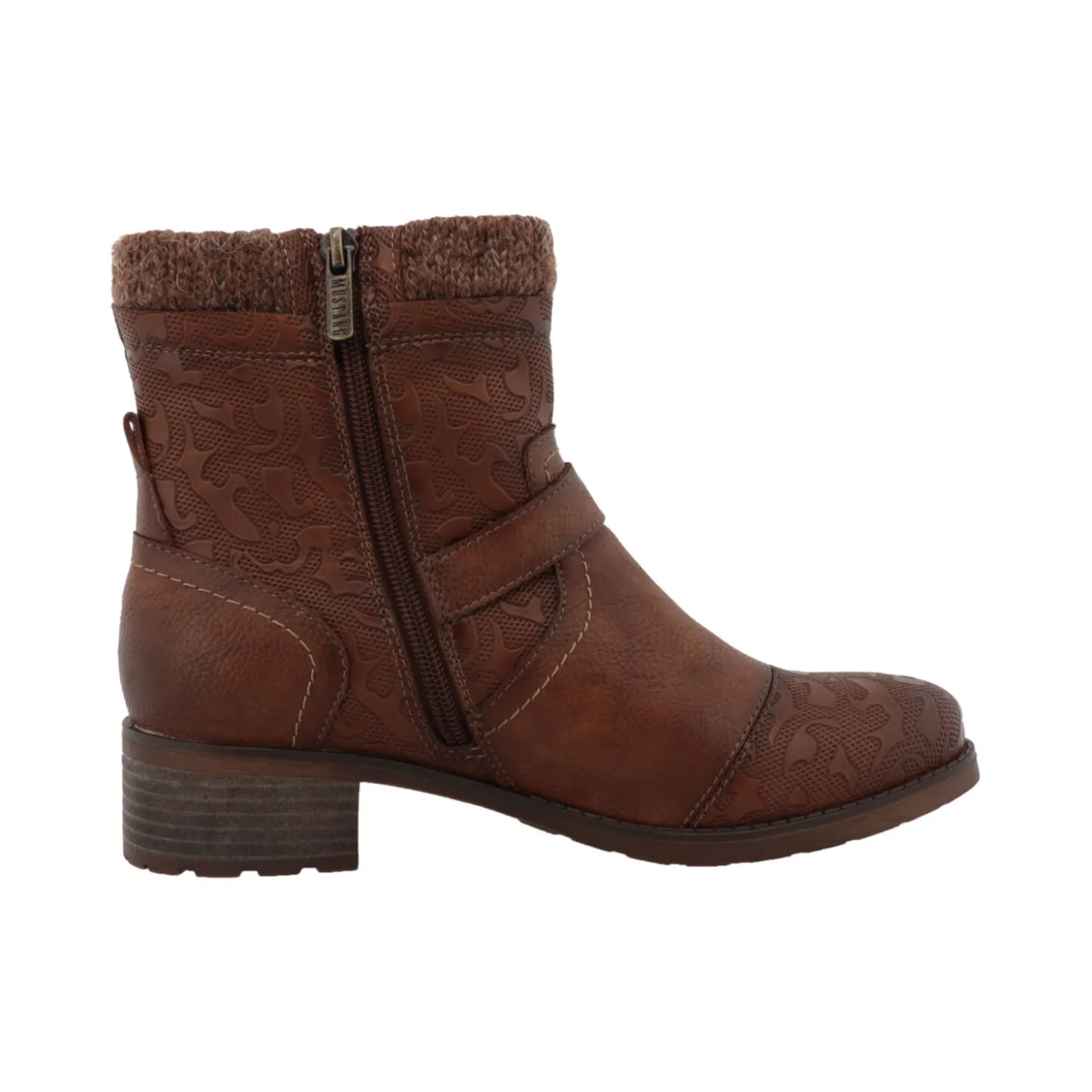 MUSTANG Stiefelette aus pflegeleichtem Softmaterial-Mix