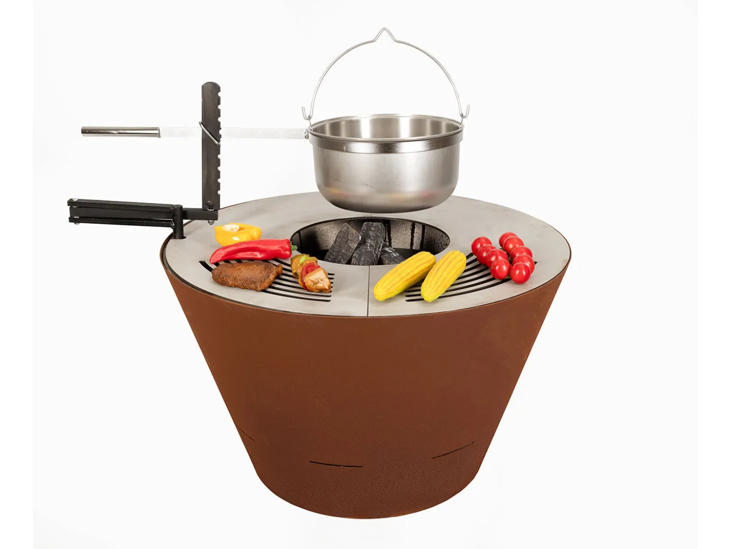 Nouvel Feuerschale mit Grillring Cono 80