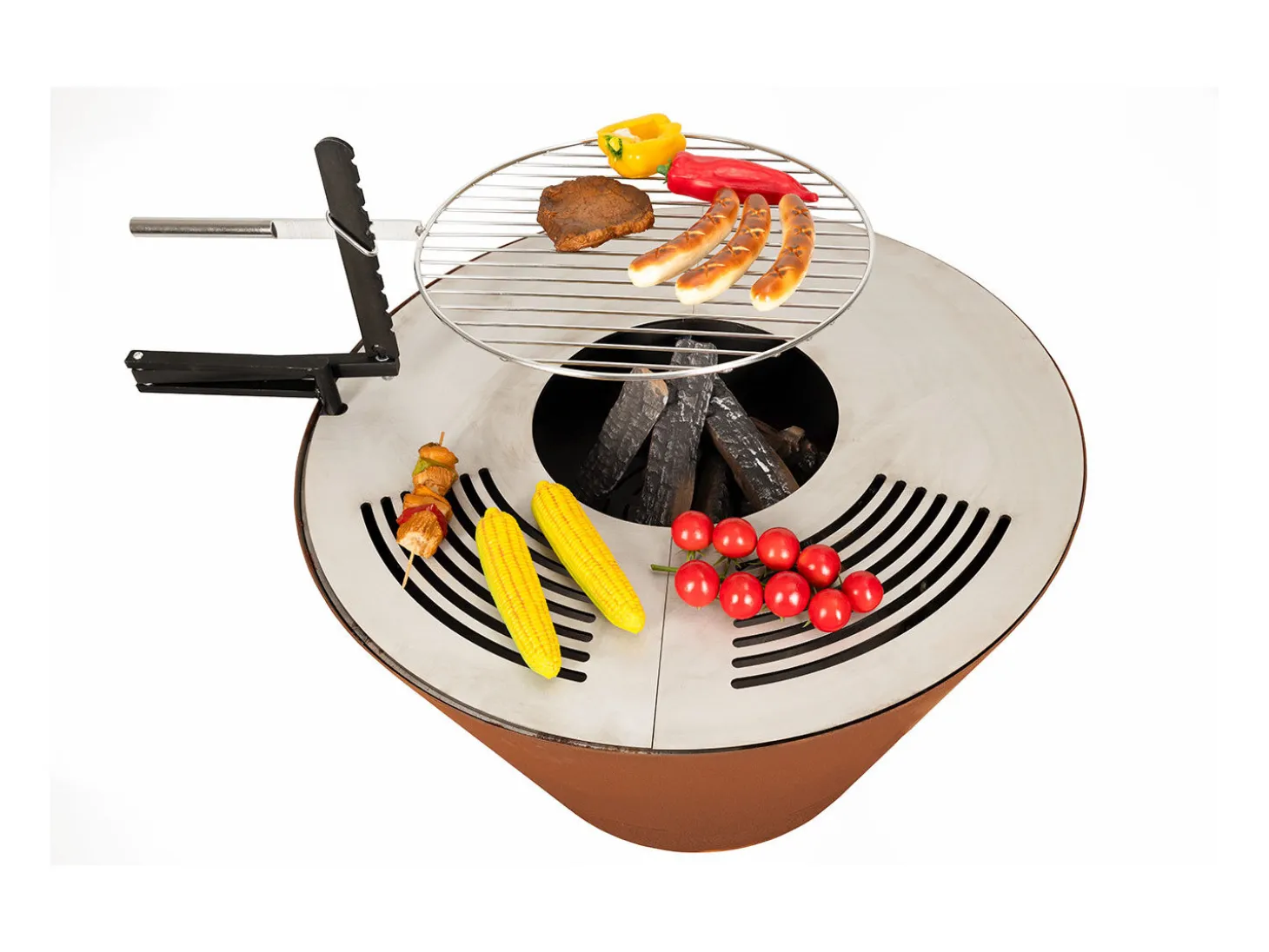Nouvel Feuerschale mit Grillring Cono 80