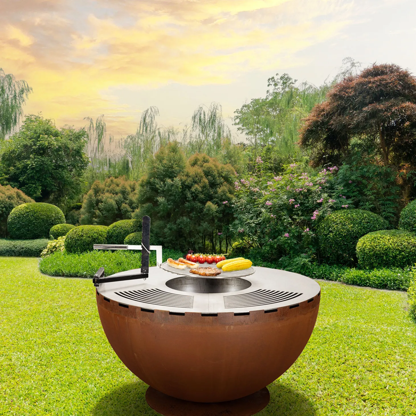 Nouvel Feuerschale mit Grillring Firebowl