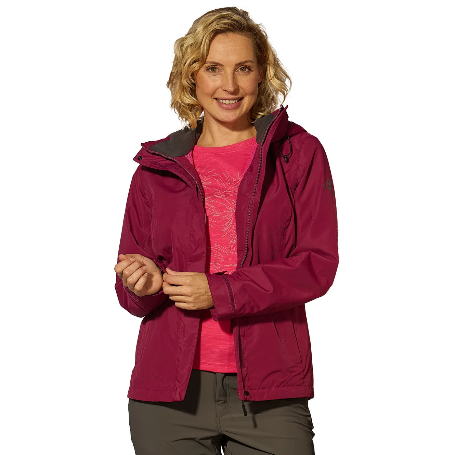Outdoor Jacke Damen mit abnehmbarer Kapuze