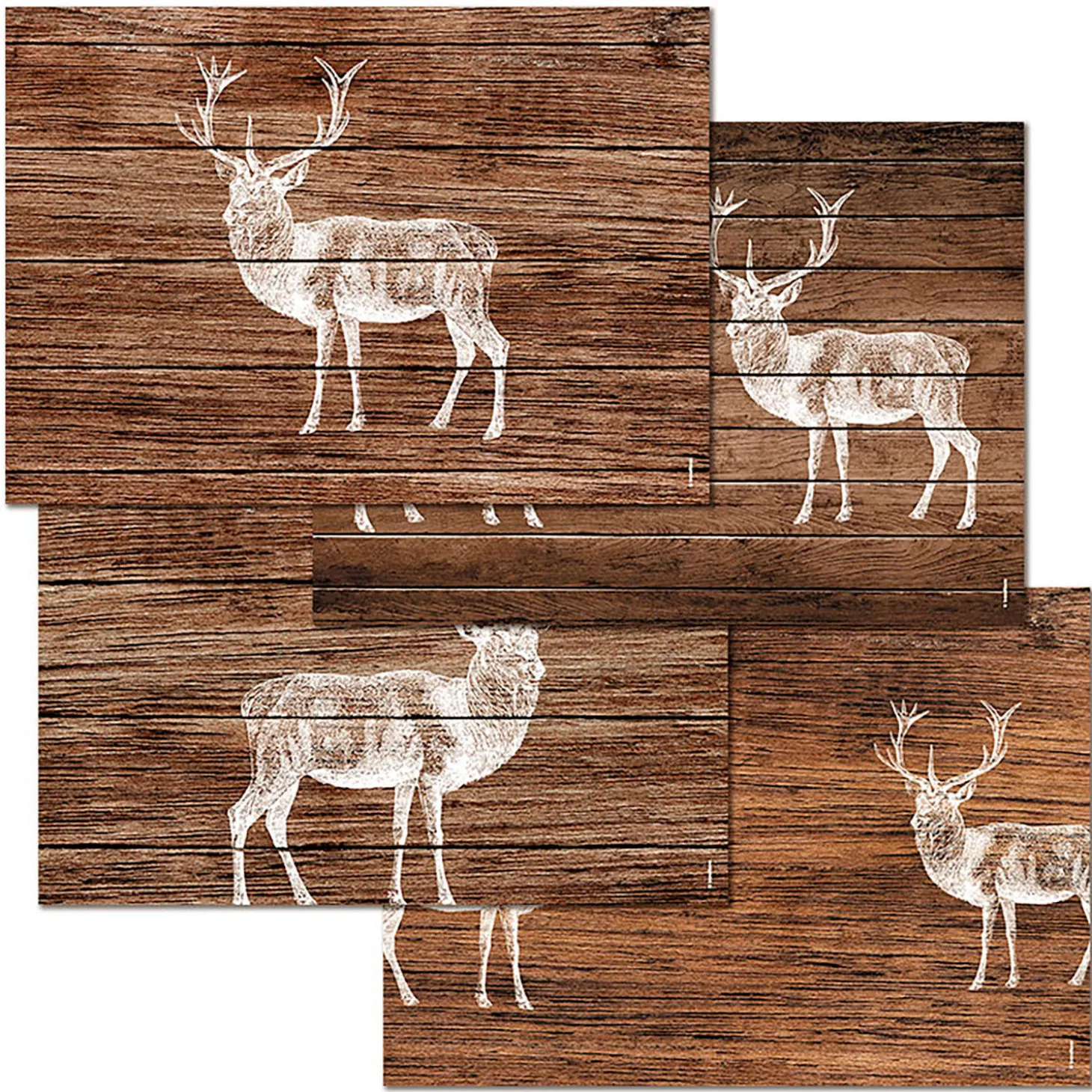 Papiertischset Deer Lodge