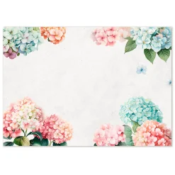 Papiertischset Hortensia