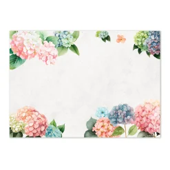 Papiertischset Hortensia