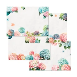 Papiertischset Hortensia