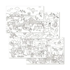 Papiertischset Kids Fun! Color-Me!