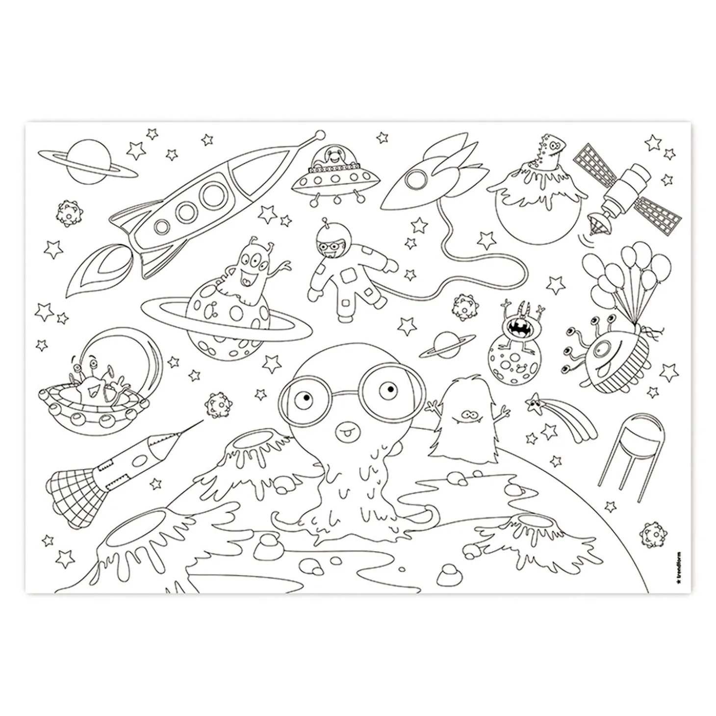 Papiertischset Kids Fun! Color-Me!