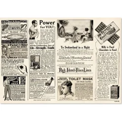 Papiertischset Newspaper