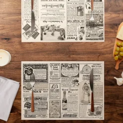 Papiertischset Newspaper