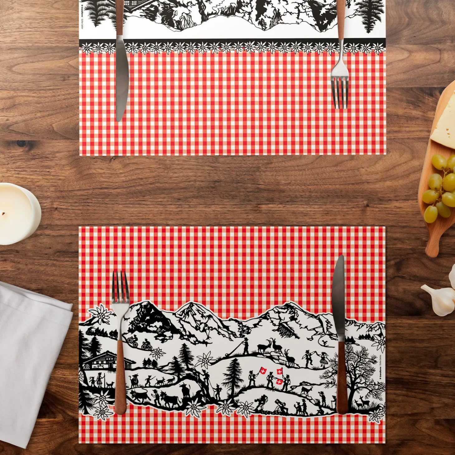 Papiertischset Swiss Tradition