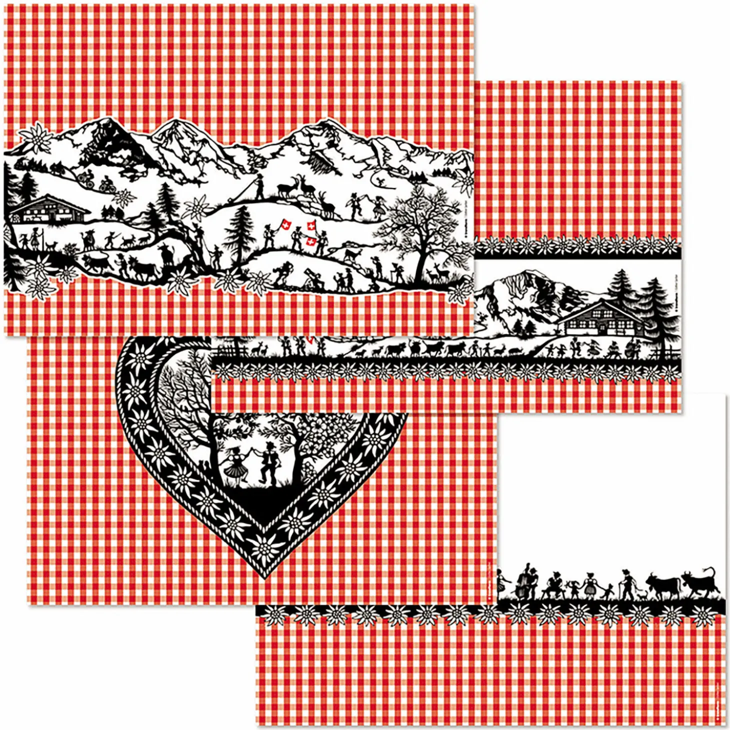 Papiertischset Swiss Tradition