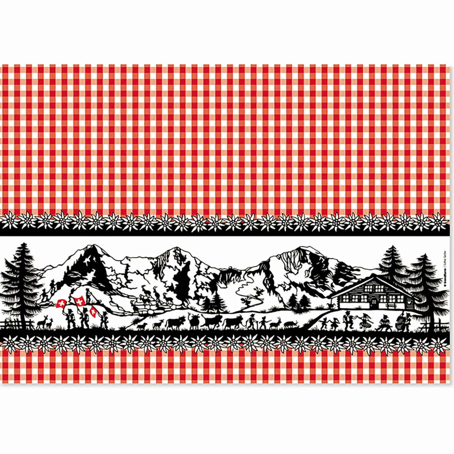 Papiertischset Swiss Tradition