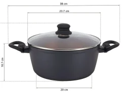 Pfannen-Set 8-teilig, aus hochwertigem Alu-Guss