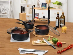 Pfannen-Set 8-teilig, aus hochwertigem Alu-Guss