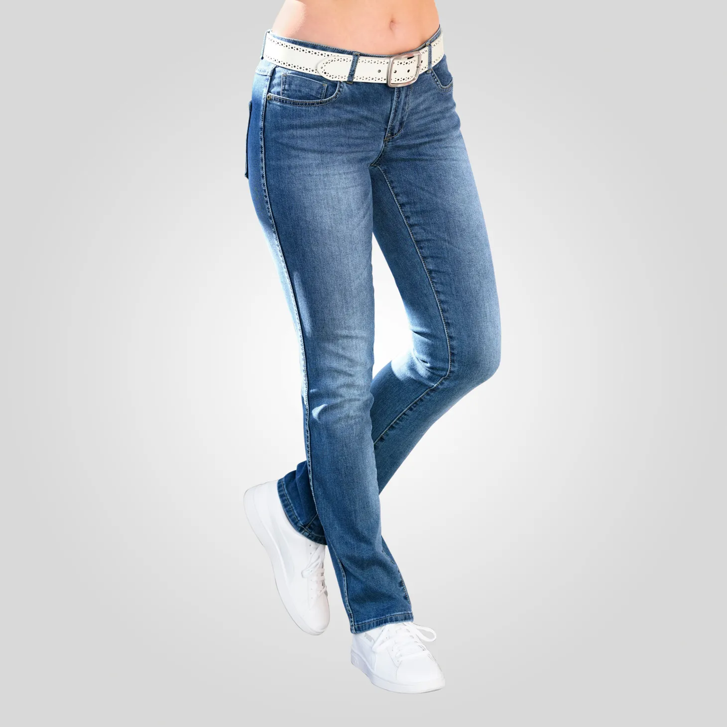 5-Pocket Damen Jeans in Stretch-Qualität