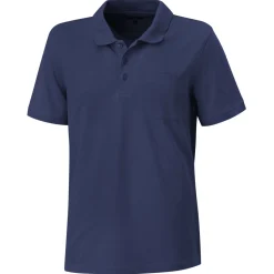 Polo Piqué Shirt uni mit Brusttasche