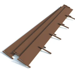 Rasenkante aus Metall 10er Pack à 100 cm