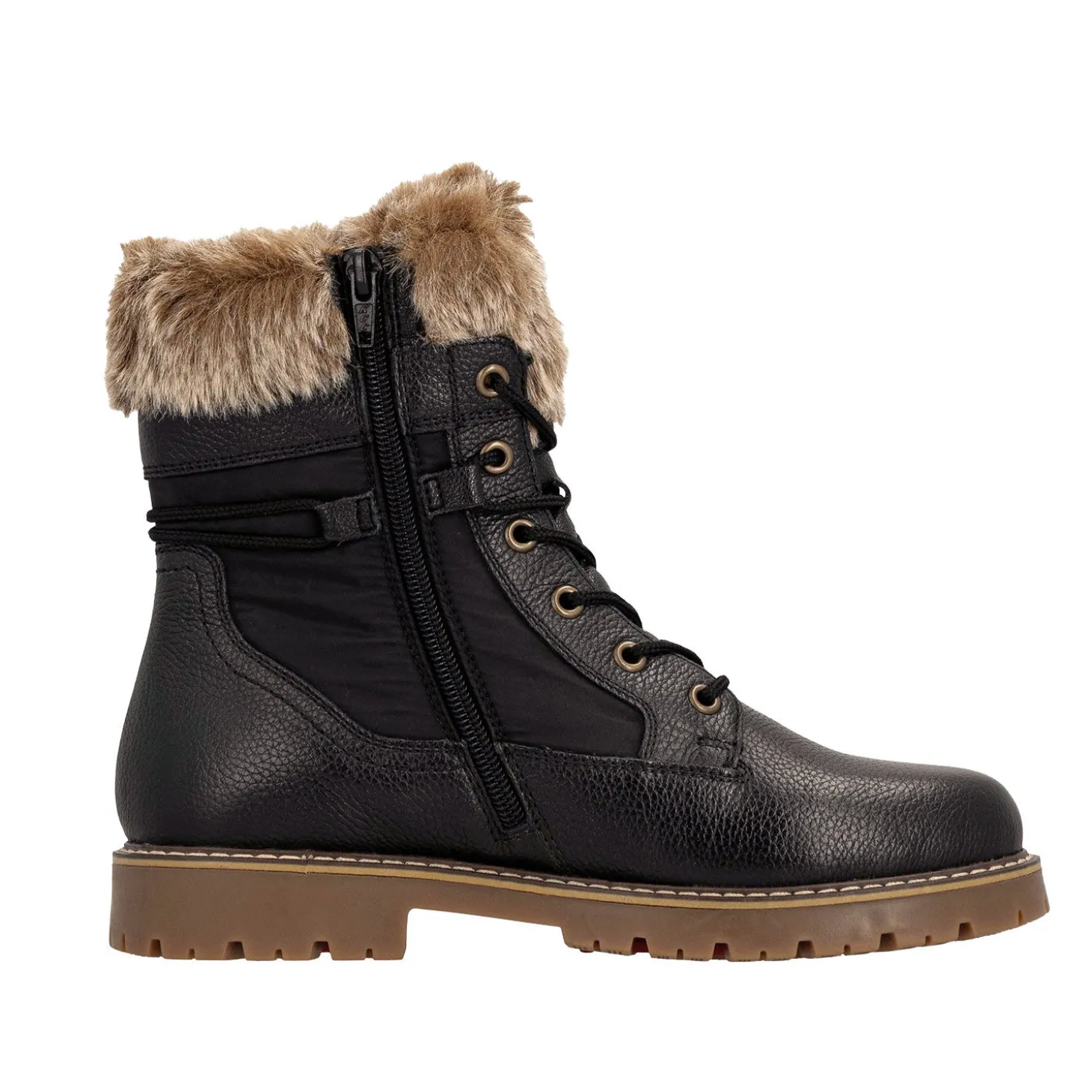 REMONTE Schnürstiefel aus Glattleder