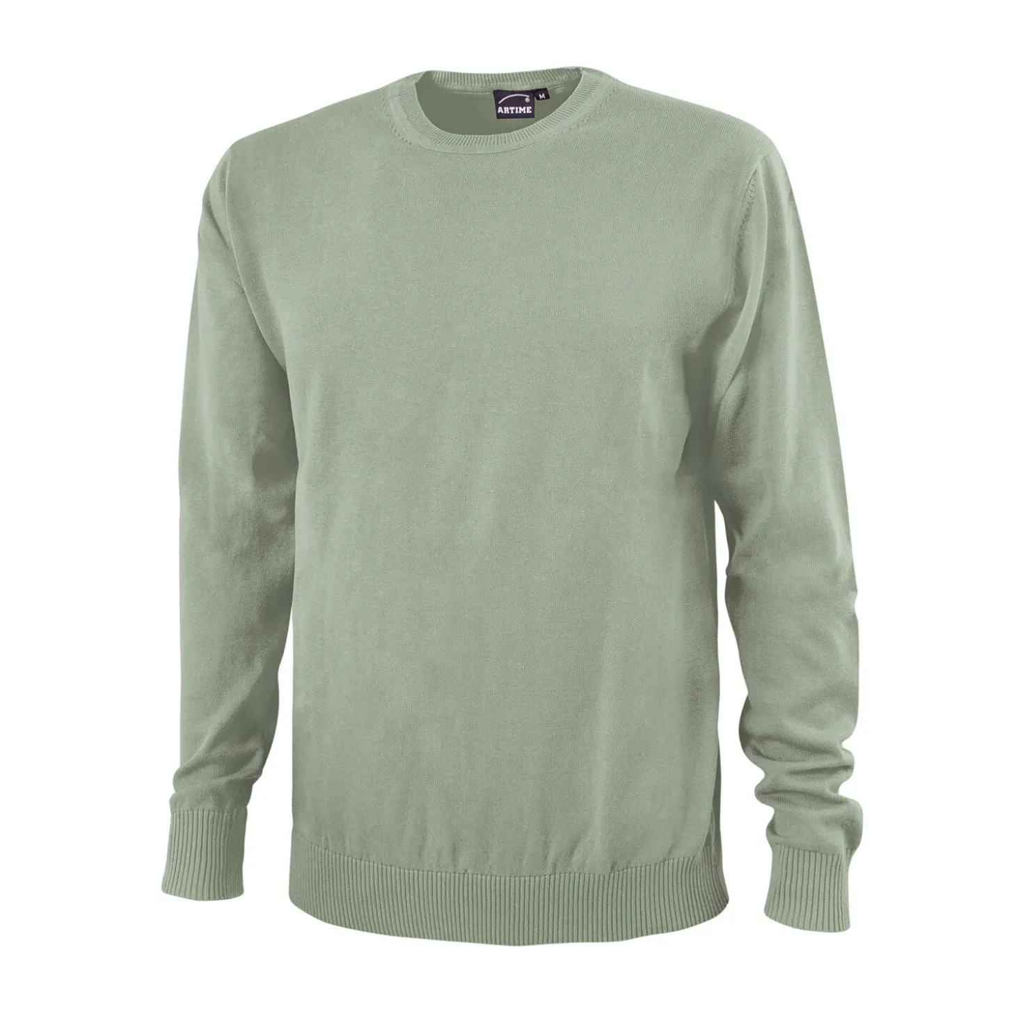 Rundhals-Pullover Baumwolle