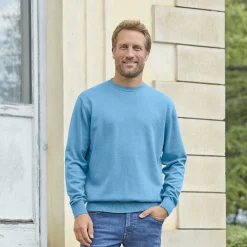 Rundhals-Pullover Baumwolle