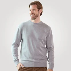 Rundhals-Pullover Baumwolle