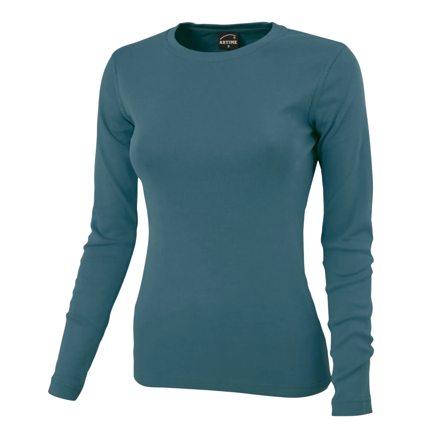 Rundhals-Shirt langarm