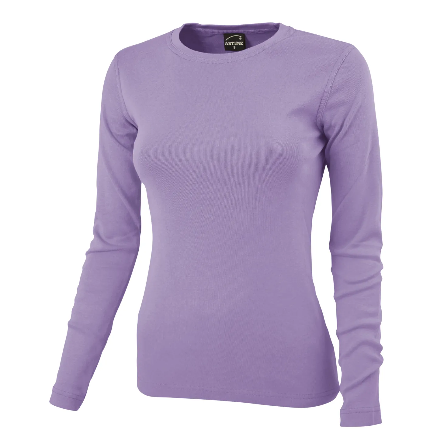 Rundhals-Shirt langarm