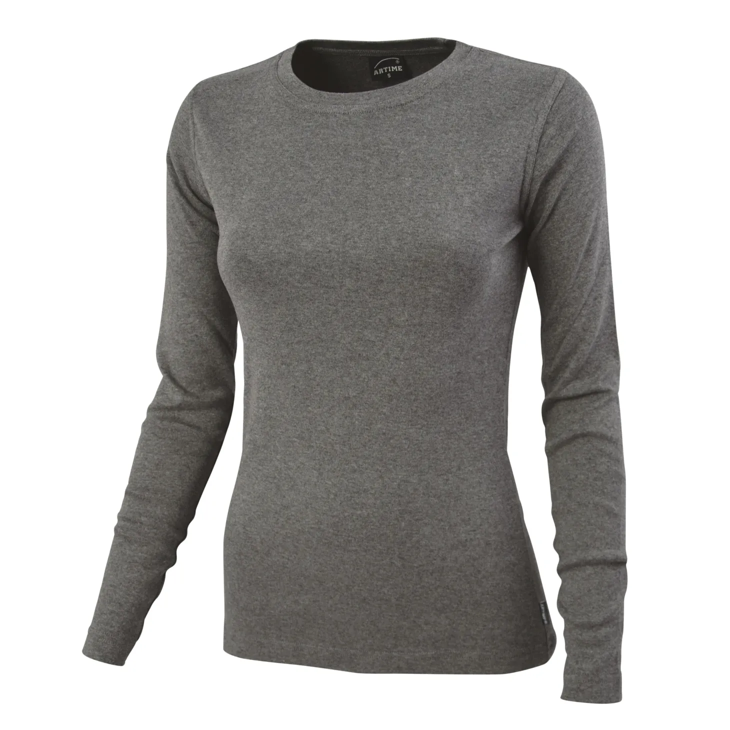 Rundhals-Shirt langarm