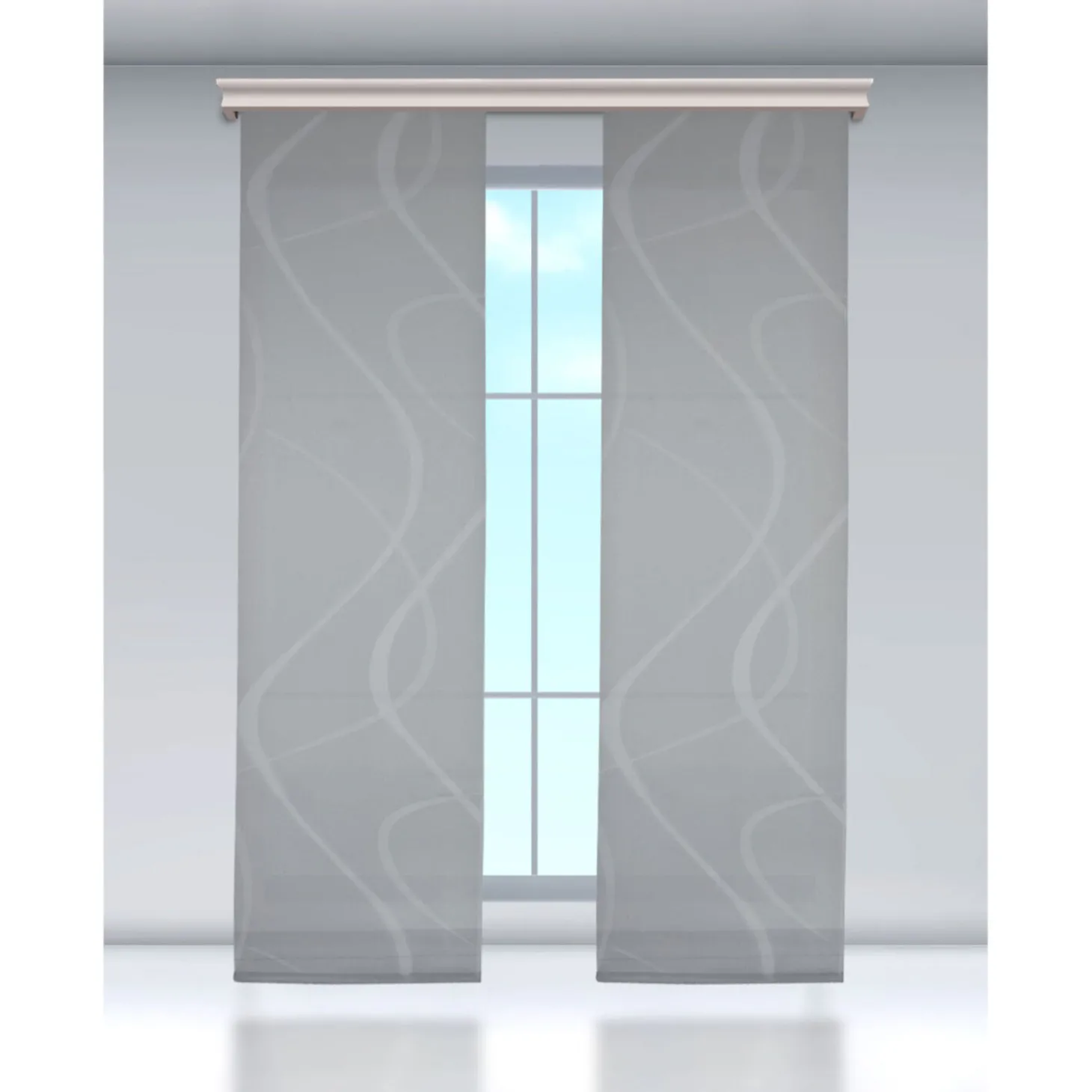 Schiebevorhang aus transparentem Voile