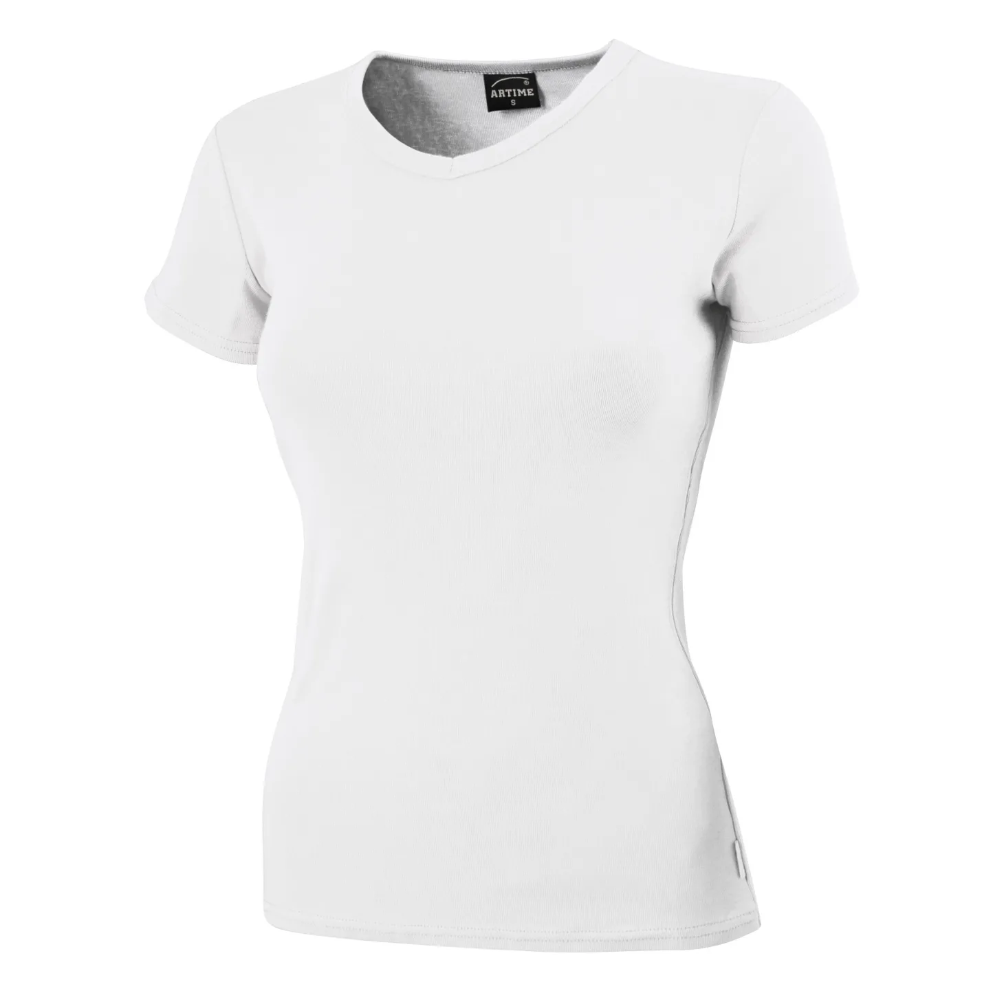 Schlichtes V-Neck Damen T-Shirt