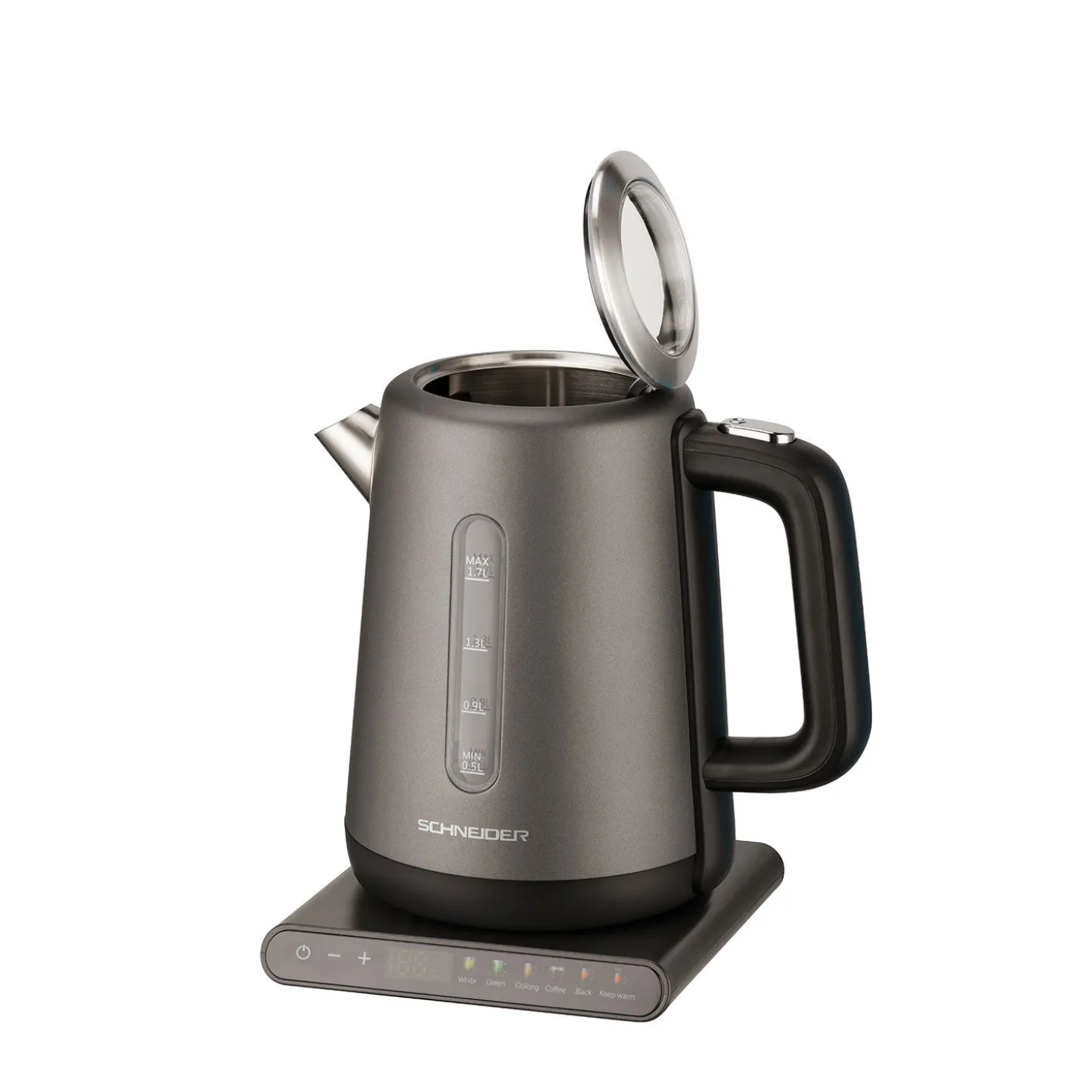Schneider Wasserkocher 1.7 Liter, exakte Temperatureinstellung