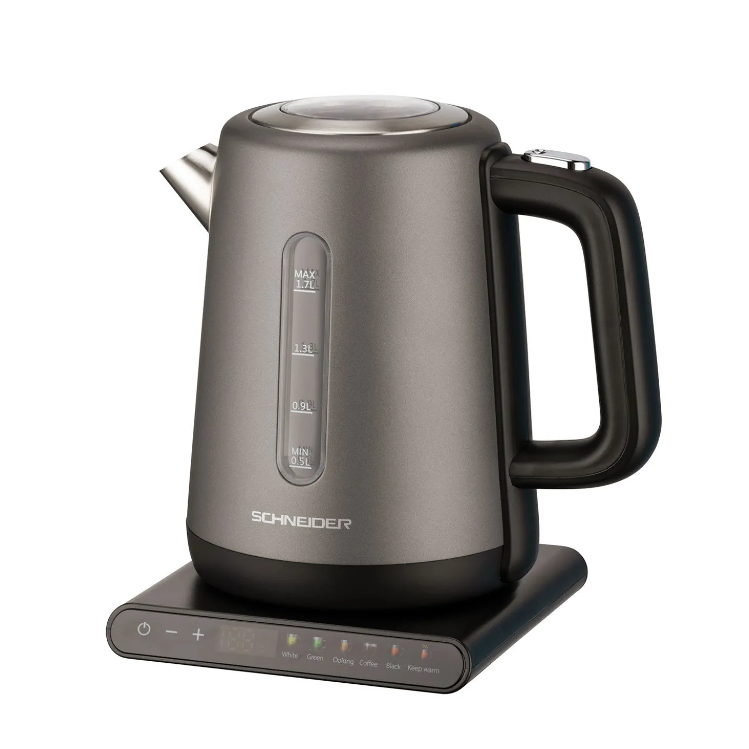 Schneider Wasserkocher 1.7 Liter, exakte Temperatureinstellung
