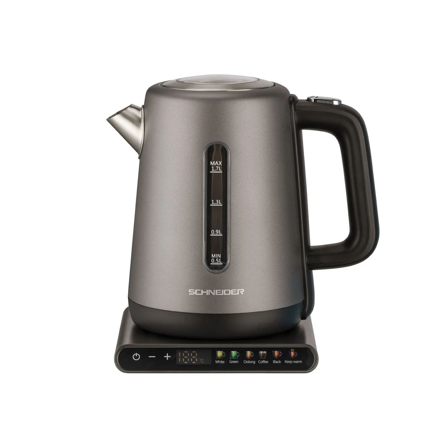 Schneider Wasserkocher 1.7 Liter, exakte Temperatureinstellung