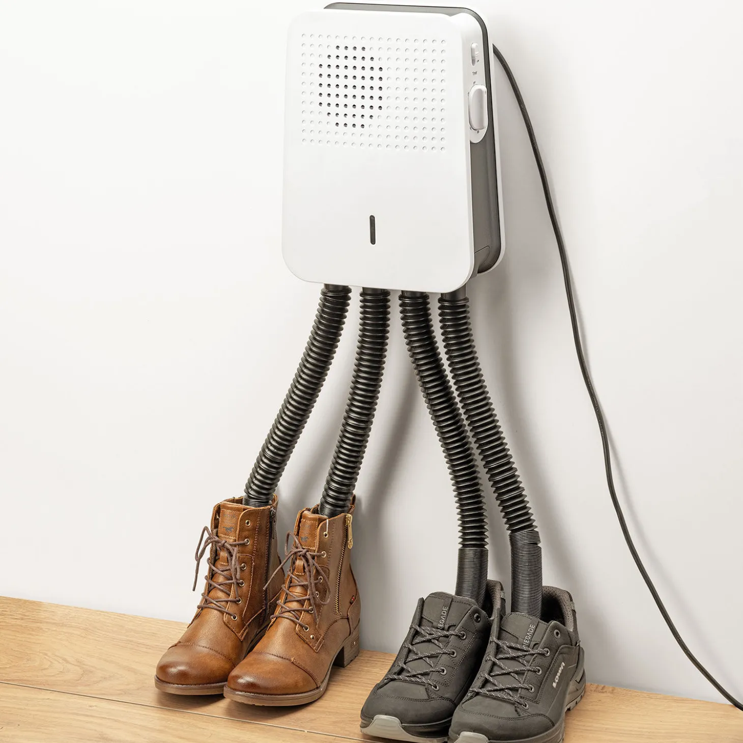 Schuh- und Handschuhtrockner mit 2 Temperaturstufen