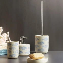 Seifenspender Aquamarin aus Keramik