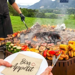 Servietten Bon Appétit avec Cœur