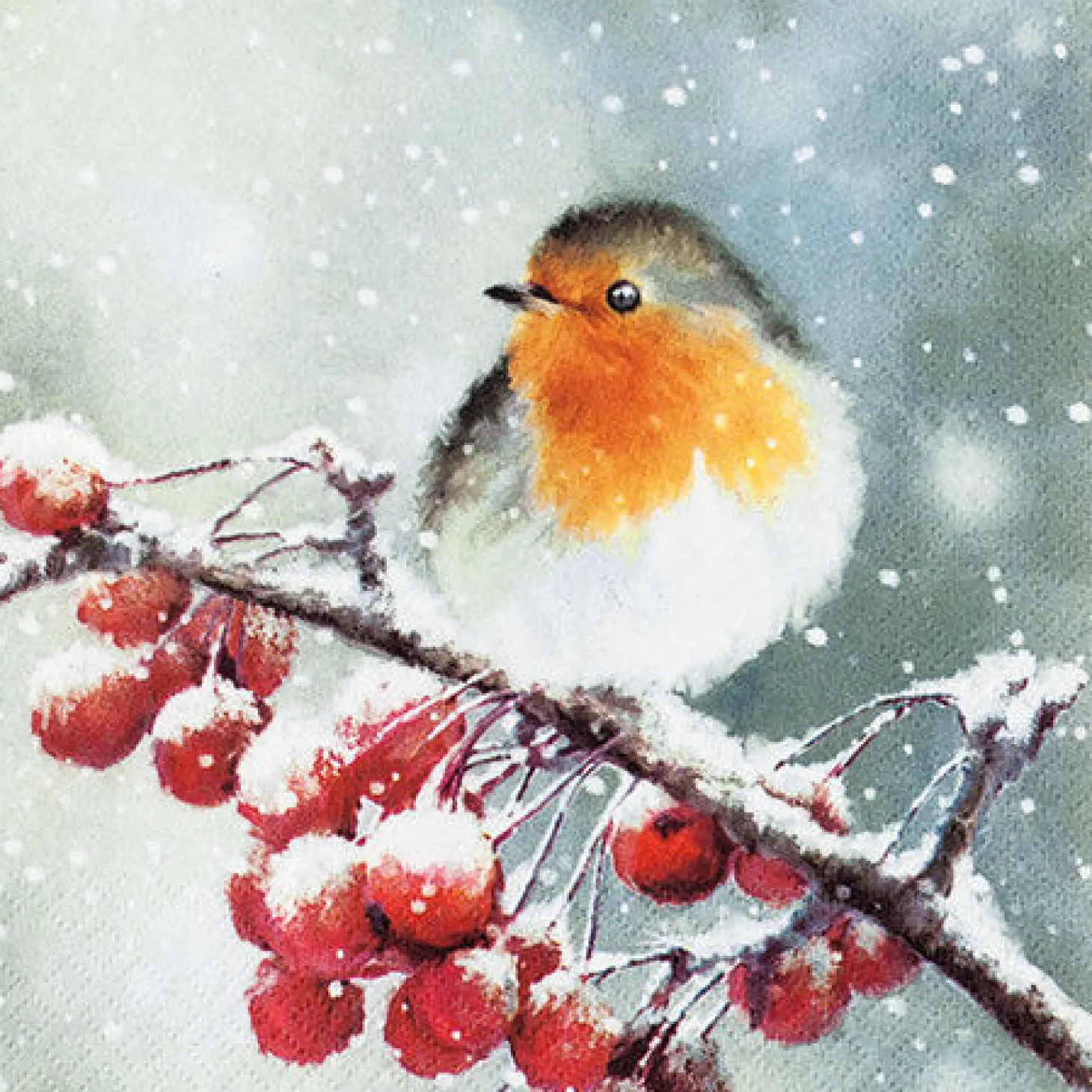 Servietten Hello Robin