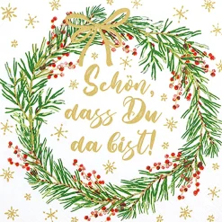 Servietten Rundherum festlich