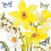 Servietten Watercolor Narcissus