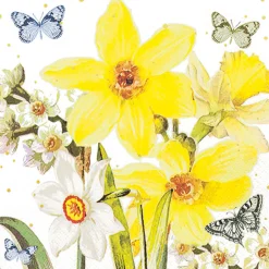 Servietten Watercolor Narcissus