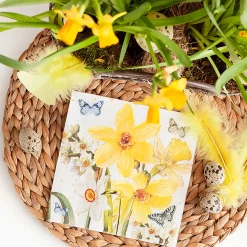 Servietten Watercolor Narcissus