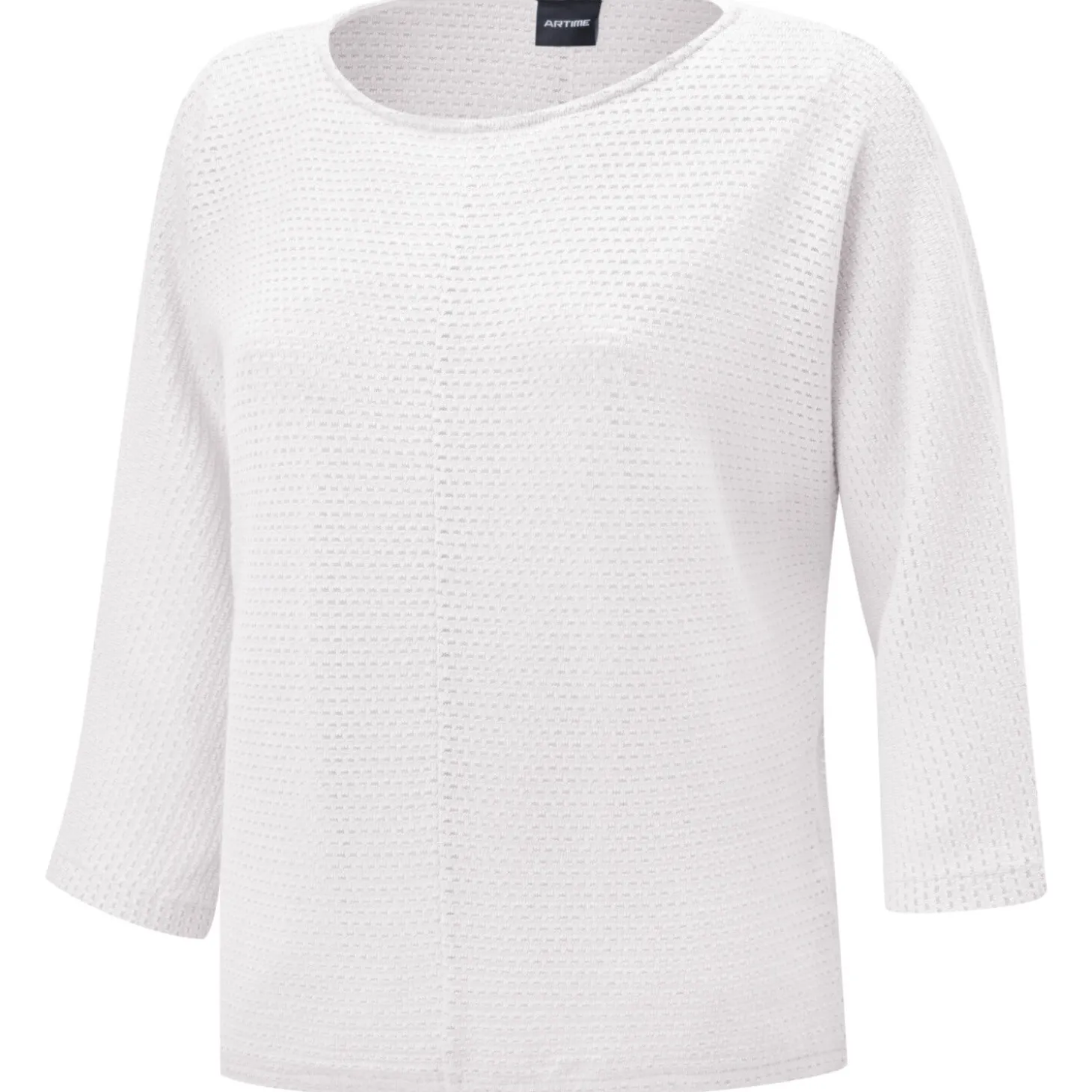 Shirt mit 3/4 Ärmeln und Ajourmuster