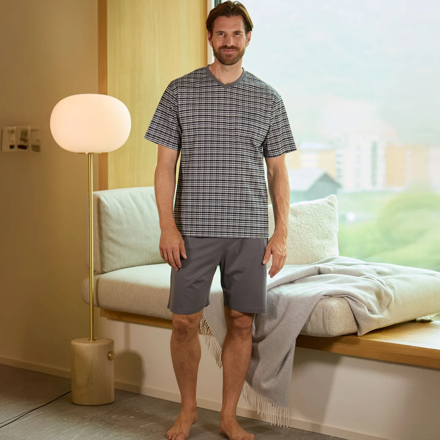 Shorty-Pyjama bedruckt