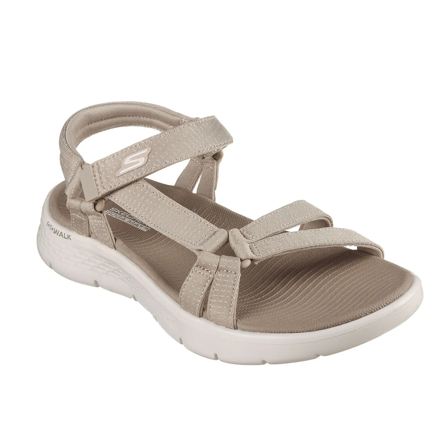 SKECHERS GO WALK Sandale aus weichem Textil