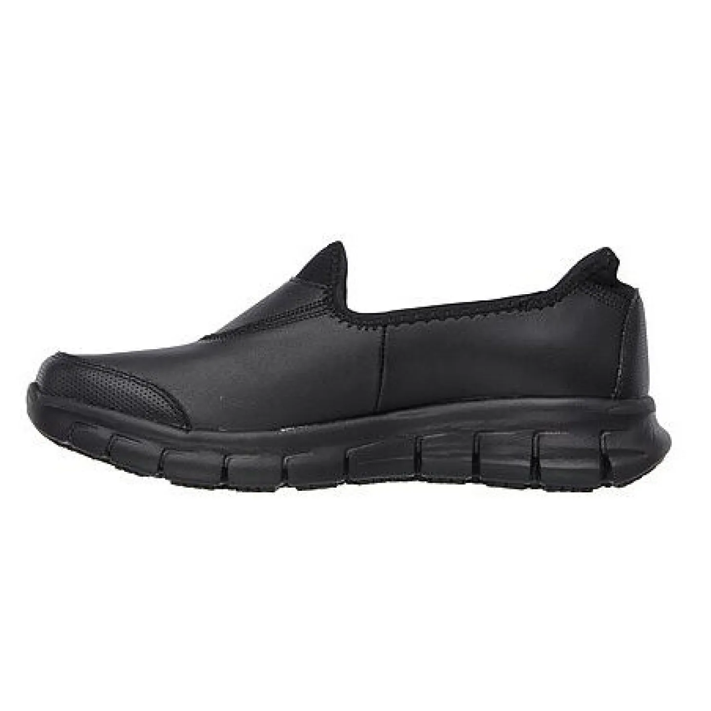SKECHERS Schlupfschuh aus Leder schwarz