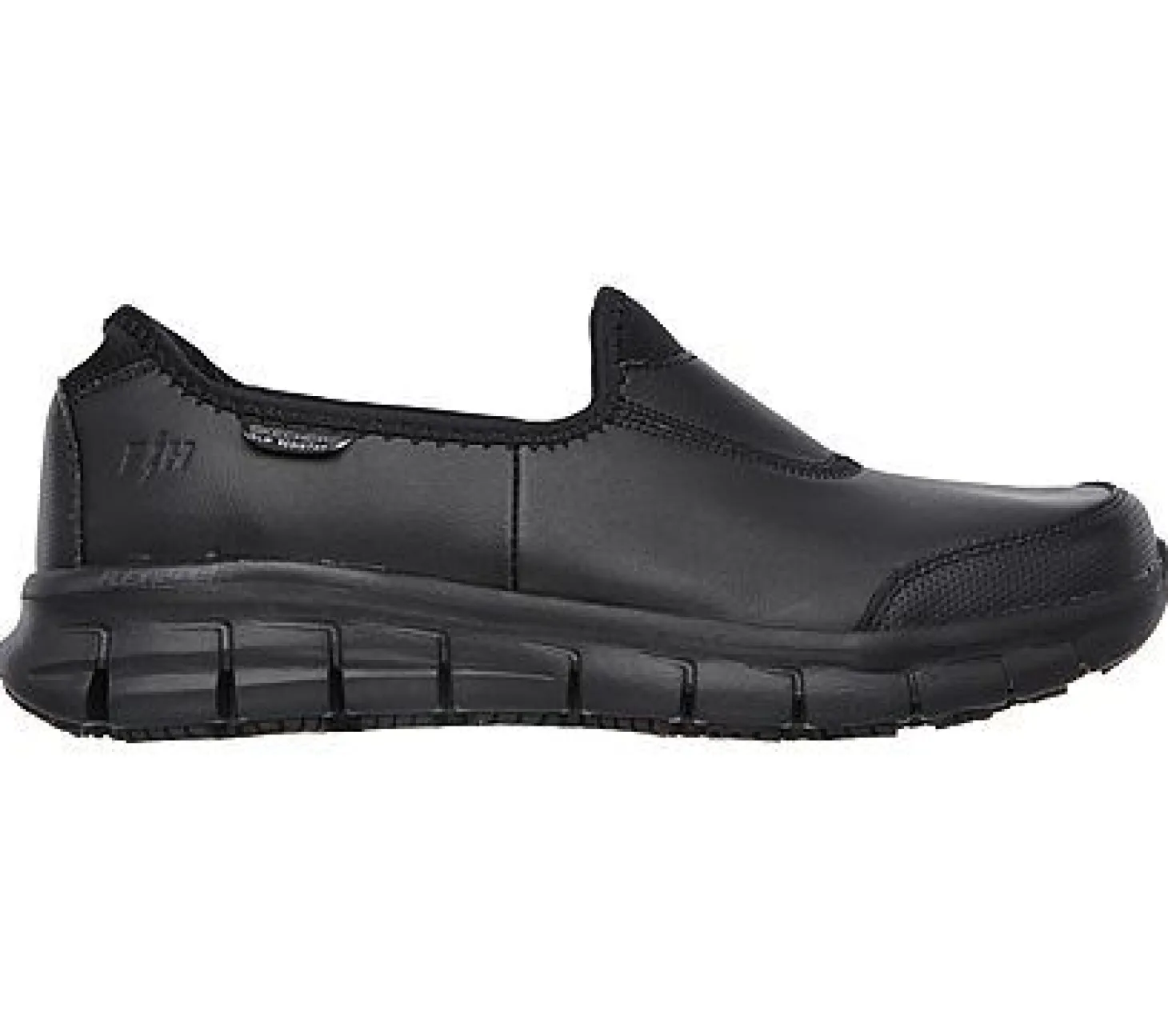 SKECHERS Schlupfschuh aus Leder schwarz