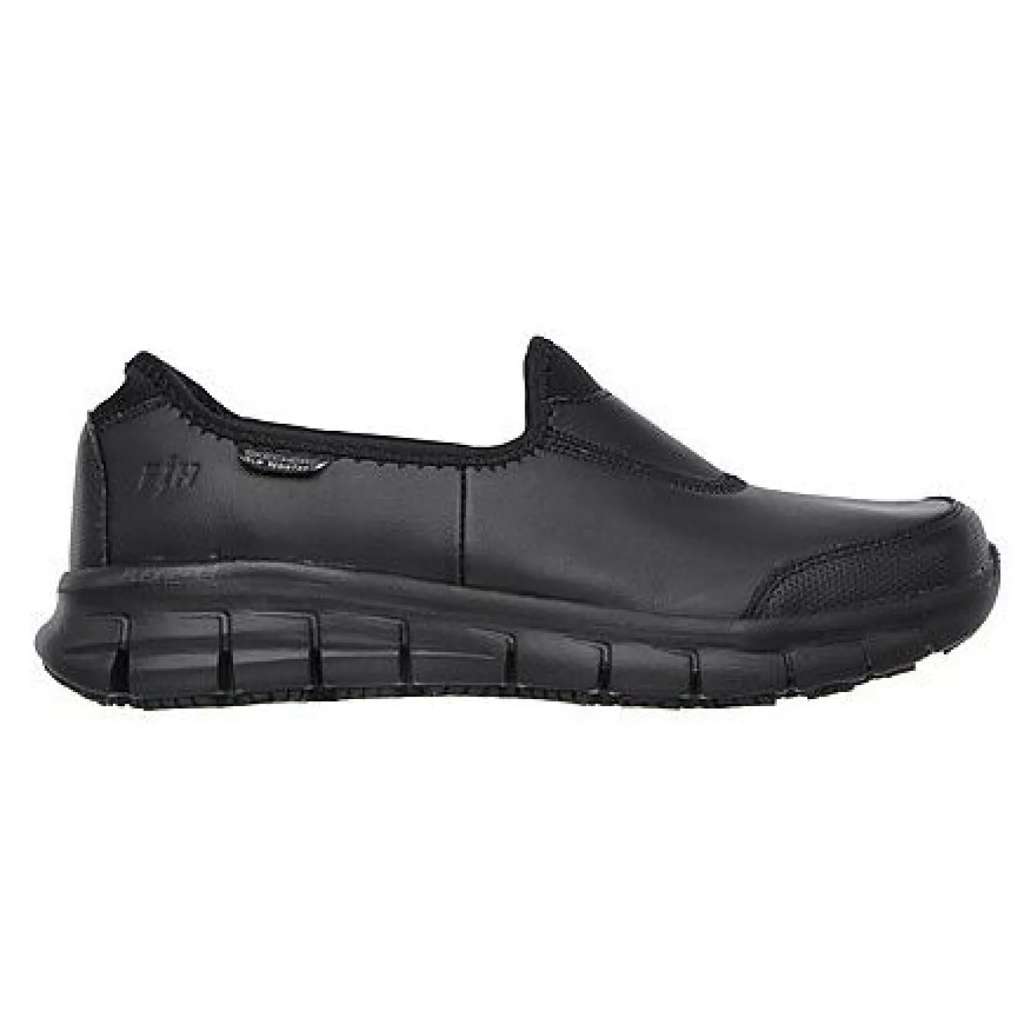 SKECHERS Schlupfschuh aus Leder schwarz
