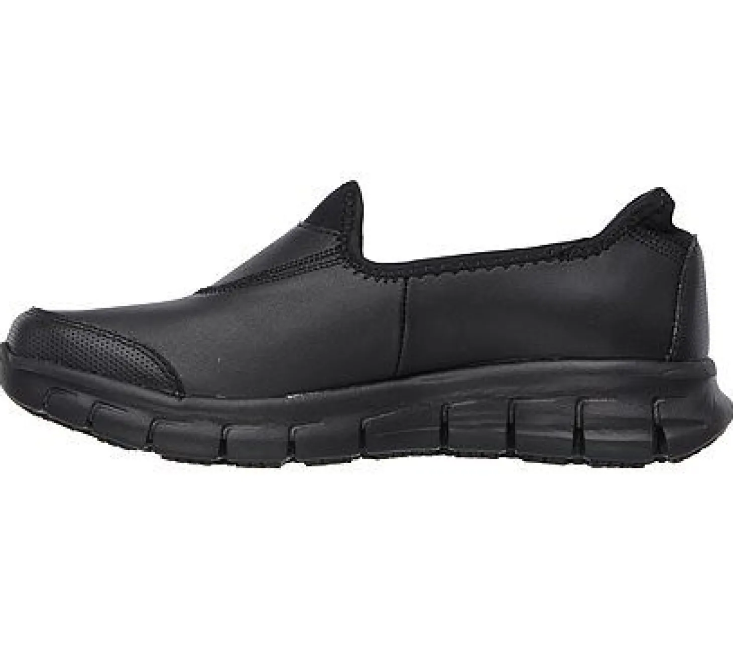 SKECHERS Schlupfschuh aus Leder schwarz