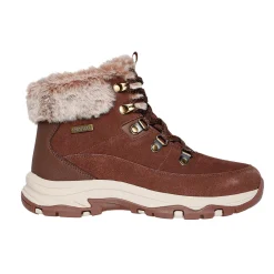 SKECHERS Schnürstiefel für Damen aus Veloursmaterial