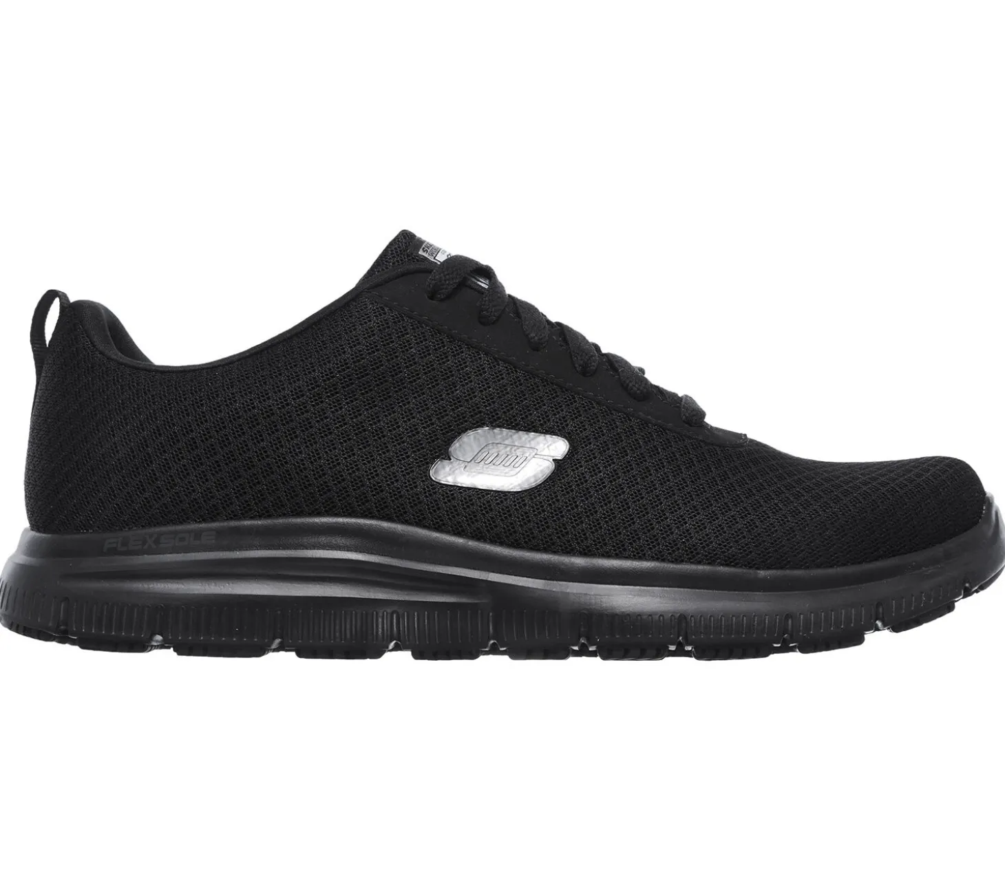 SKECHERS WORK Schnürschuh für Herren schwarz